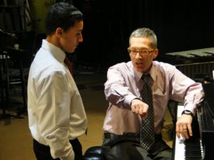 Earl MacDonald, teaching a jazz piano lesson.
