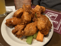 A plate of chicken wings at Gabriel's Gate in Buffalo, NY